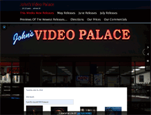 Tablet Screenshot of johnsvideopalace.com